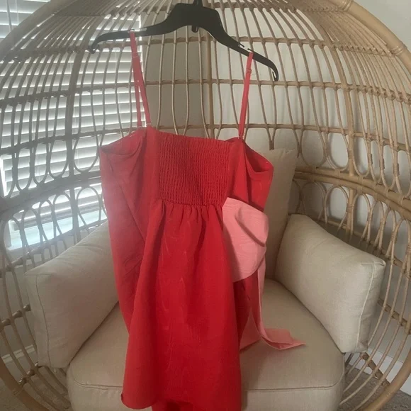 XXL Red Dress with Pink Accent - Picture 3 of 3